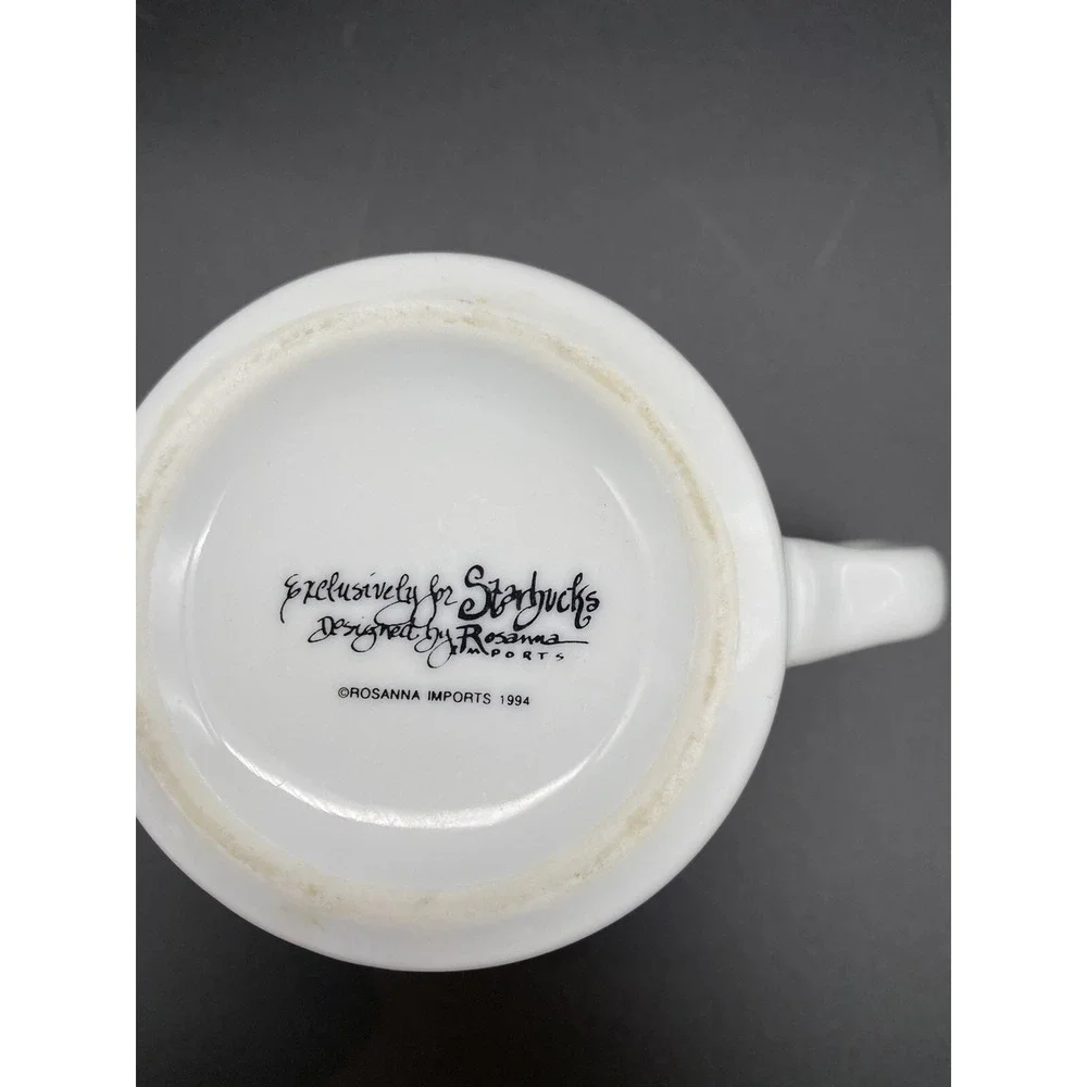 Vintage 1994 Starbucks Coffee Mug By Rosanna Imports Starbucks Spell Out Rare!